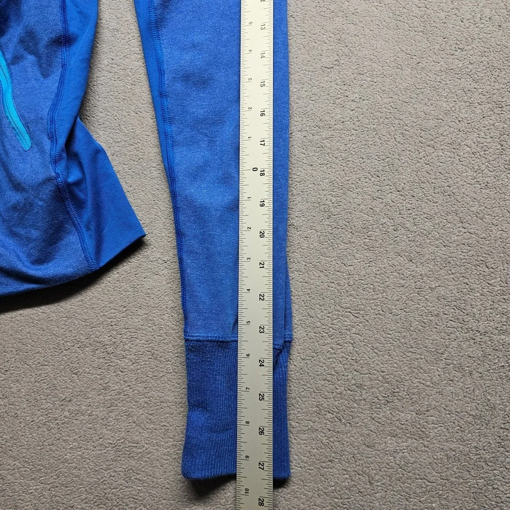 Nike‎ Track Running Jacket Womens L Blue Dri-Fit Athletic Long Sleeve Full Zip